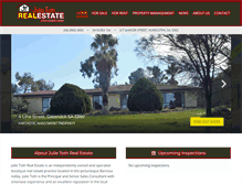 Tablet Screenshot of julietothrealestate.com.au